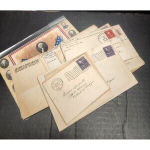 Old Letters and a card Ephemera | Antique | Aged | Old